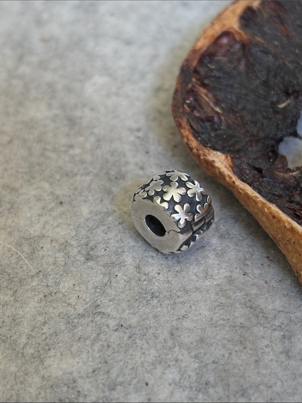 PANDORA Flowers Clip Authentic Sterling Silver Charm Divider Garden Floral - Picture 6 of 11